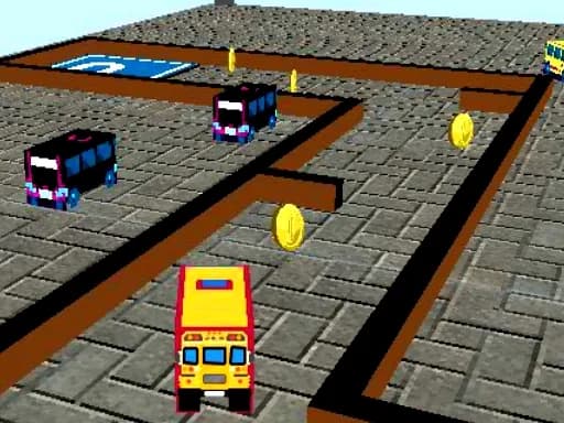 Okul Otobüsü 3D Park Etme