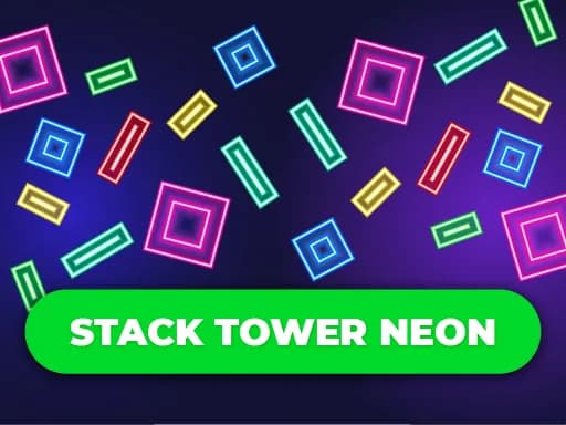 Stack Tower Neon: Blokları Dengele