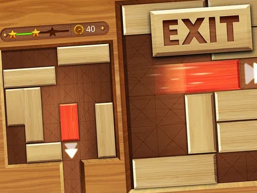EXIT : kırmızı ahşap bloğu aç