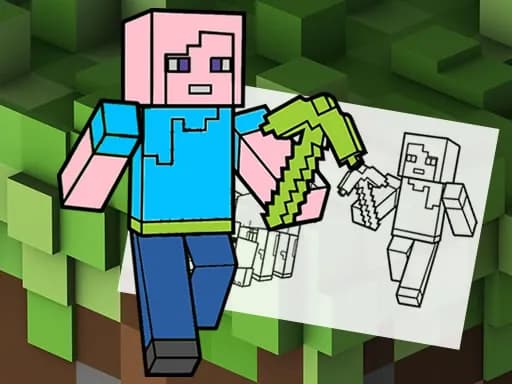 Minecraft Eğlenceli Boyama Kitabı