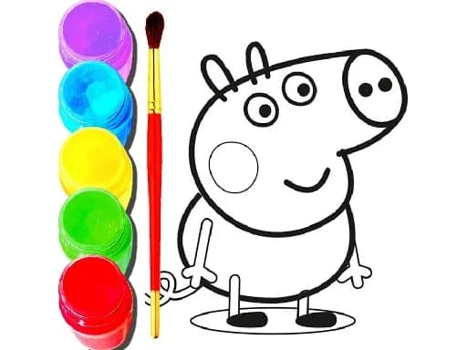 BTS Peppa Pig Boyama
