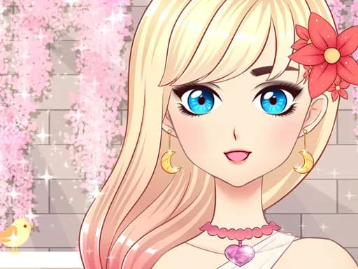 Anime Kızlar Moda Makyaj Oyunu