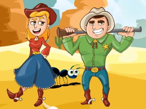 Vahşi Batı Kovboyları Yapboz